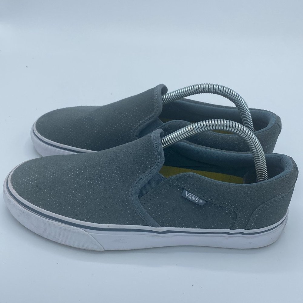 Vans Off The Wall Gray Slip On Sneakers